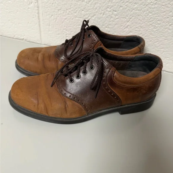 Classic Brown Rockport Derby Leather Men's Shoes - Picture 4 of 11